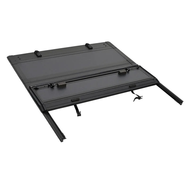 Westin 15-24 Ford F-150 6.5ft. Bed Hard Tri-Fold Tonneau Cover - Black - Back View