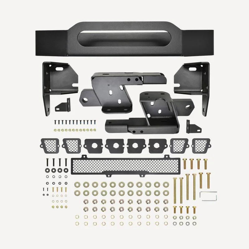 Westin 16-18 Chevrolet Silverado 1500 Pro-Series Front Bumper - Textured Black - Back View