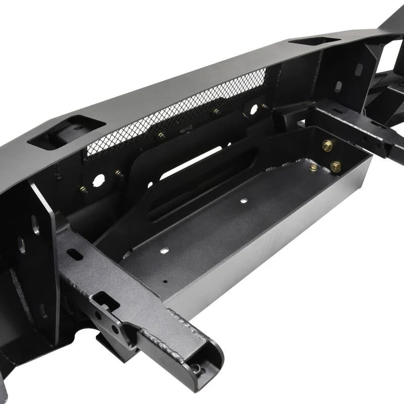 Westin 16-18 Chevrolet Silverado 1500 Pro-Series Front Bumper - Textured Black - Installation View