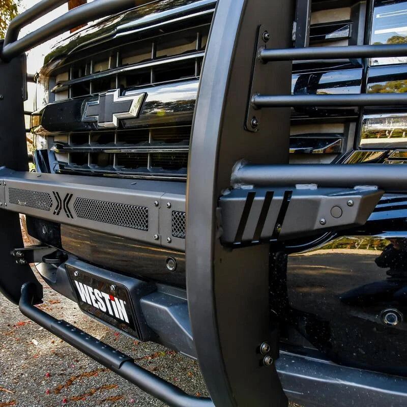 Westin 16-18 Chevy Silverado 1500 Sportsman X Grille Guard - Textured Black - Additional View 5