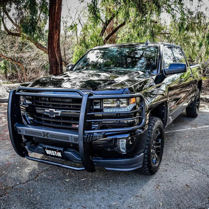 Westin 16-18 Chevy Silverado 1500 Sportsman X Grille Guard - Textured Black - Additional View 6