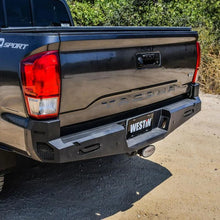 Load image into Gallery viewer, Westin 16-20 Toyota Tacoma Pro-Series Rear Bumper - Textured Black - Side View