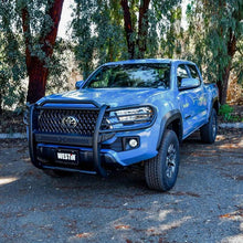 Load image into Gallery viewer, Westin 16-21 Toyota Tacoma Sportsman X Grille Guard - Tex. Blk - Installation View