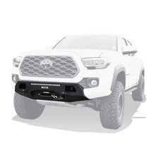 Load image into Gallery viewer, Westin 16-23 Toyota Tacoma Pro-Series Mid Width Front Bumper - Textured Black - Installation View