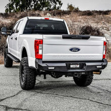 Load image into Gallery viewer, Westin 17-20 Ford F-250/350 Pro-Series Rear Bumper - Textured Black - Back View