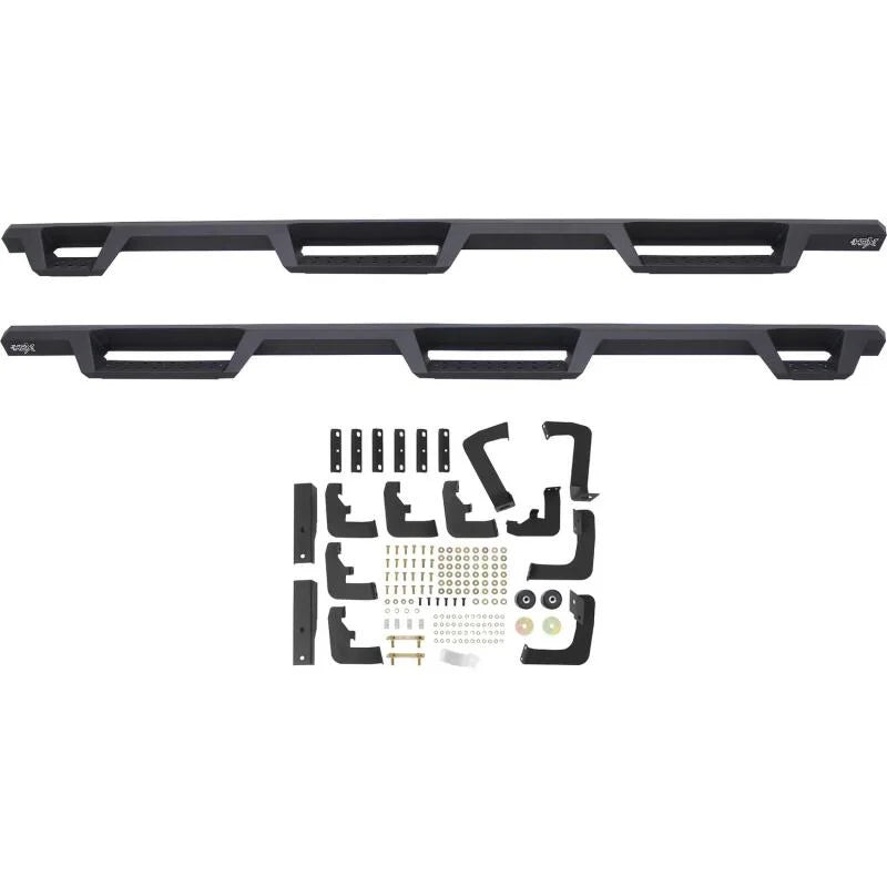 Westin 17-22 Ford F-250/350 Crew Cab 6.75ft Bed HDX Drop W2W Nerf Step Bars - Tex. Blk - Side View