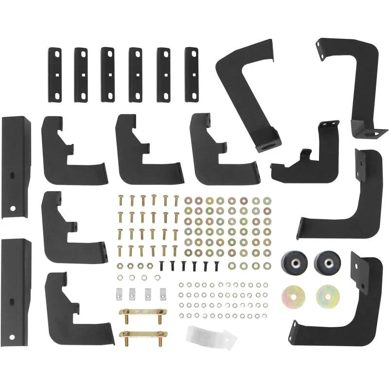Westin 17-22 Ford F-250/350 Crew Cab 6.75ft Bed HDX Drop W2W Nerf Step Bars - Tex. Blk - Installation View