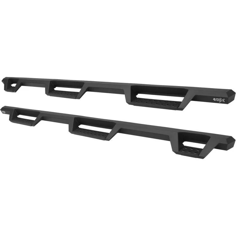 Westin 17-22 Ford F-250/350 Crew Cab 6.75ft Bed HDX Drop W2W Nerf Step Bars - Tex. Blk - Additional View 6