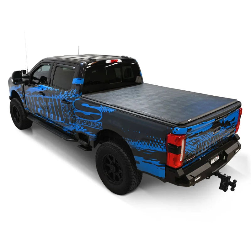 Westin 17-24 Ford F-250/350 Super Duty 6.75ft. Bed Soft Tri-Fold Tonneau Cover - Black - Additional View 6