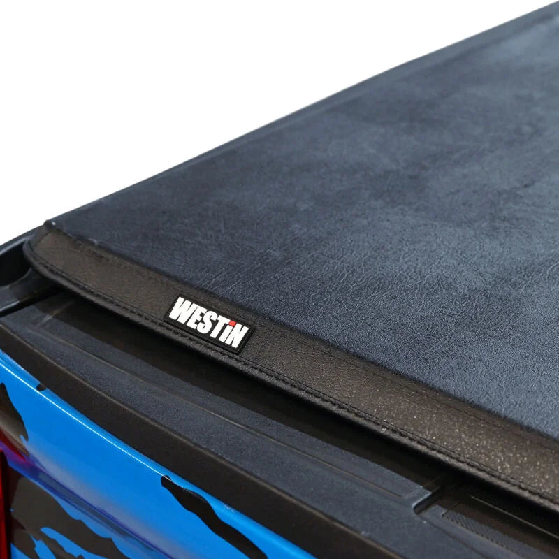 Westin 17-24 Ford F-250/350 Super Duty 6.75ft. Bed Soft Tri-Fold Tonneau Cover - Black - Additional View 12