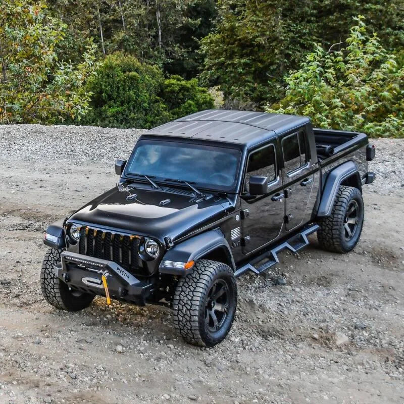 Westin 18-19 Jeep Wrangler JL Stubby Front Bumper - Textured Black - Additional View 9