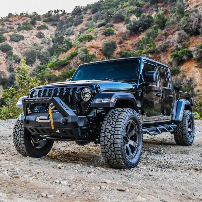 Westin 18-19 Jeep Wrangler JL Stubby Front Bumper - Textured Black - Additional View 10