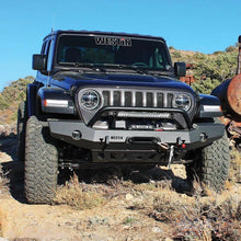 Load image into Gallery viewer, Westin 18-19 Jeep Wrangler JL WJ2 Full Width Front Bumper w/Bull Bar Textured Black - Additional View 8