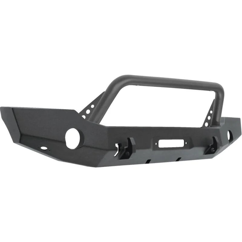 Westin 18-19 Jeep Wrangler JL WJ2 Full Width Front Bumper w/Bull Bar Textured Black - Additional View 10