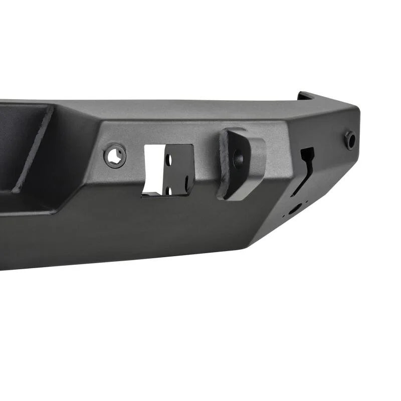 Westin 18-19 Jeep Wrangler JL WJ2 Rear Bumper w/  Sensors (Excl. Wrangler JK) - Textured Black - Back View