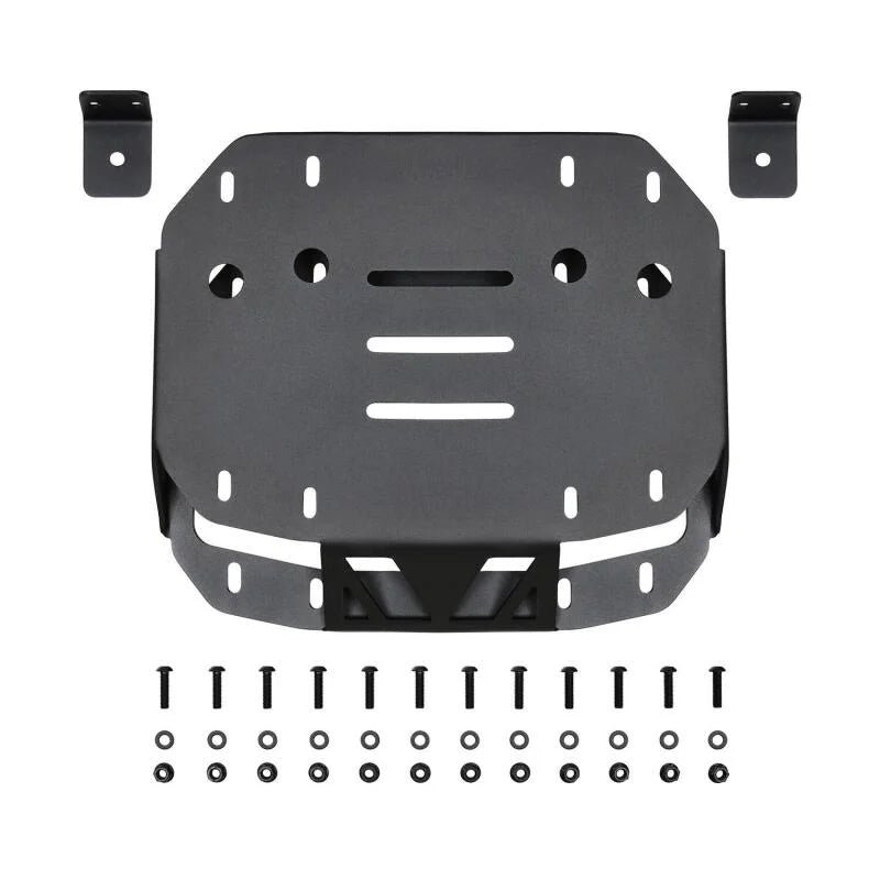 Westin 18-19 Jeep Wrangler JL WJ2 Spare Tire Relocator - Textured Black - Installation View