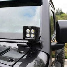 Load image into Gallery viewer, Westin 18-19 Jeep Wrangler Pillar LED Light Mount - Black - Installation View