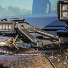 Load image into Gallery viewer, Westin 18-20 Jeep Wrangler / 2020 Gladiator LED Cowl Mount - Textured Black - Back View