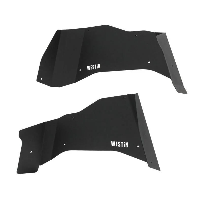 Westin 18-20 Jeep Wrangler JK Inner Fenders - Rear - Textured Black - Installation View
