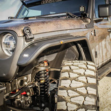 Load image into Gallery viewer, Westin 18-20 Jeep Wrangler JL / 20 Gladiator Tube Fenders - Front - Textured Black - Installation View