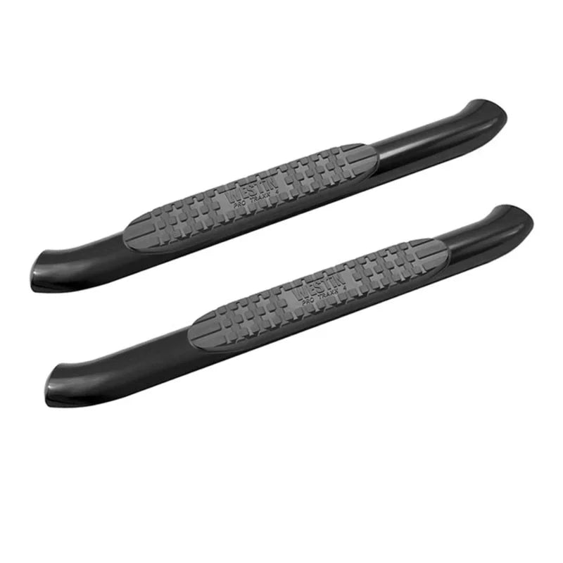 Westin 18-20 Jeep Wrangler JL 2DR PRO TRAXX 4 Oval Nerf Step Bars - Textured Black - Main Product View
