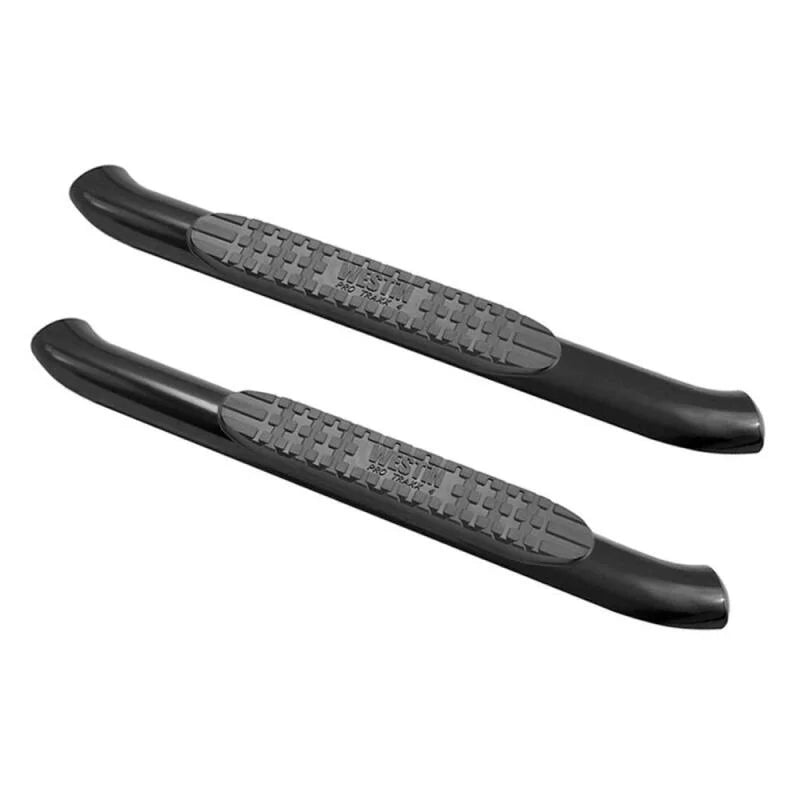 Westin 18-20 Jeep Wrangler JL 2DR PRO TRAXX 4 Oval Nerf Step Bars - Textured Black - Installation View