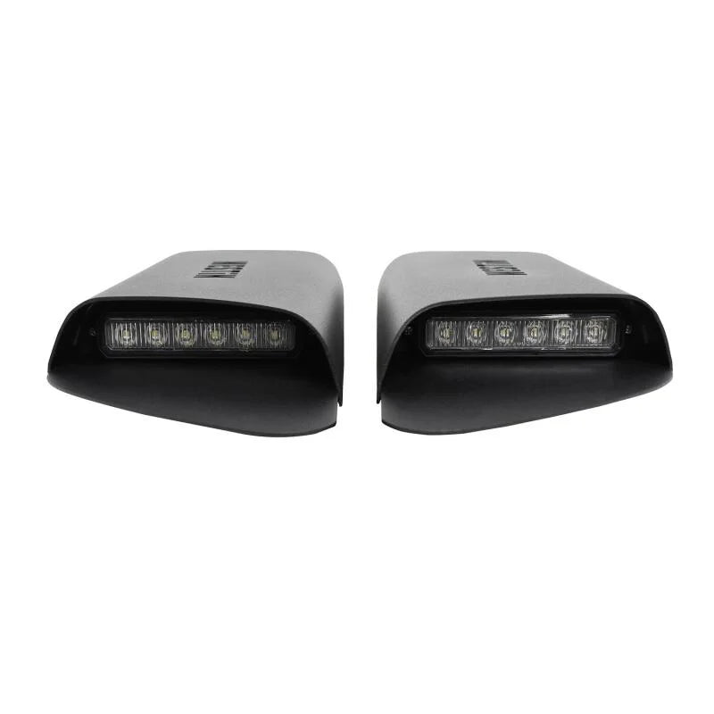 Westin 18-20 Jeep Wrangler JL 2dr LED Hood Scoops - Textured Black - Additional View 8
