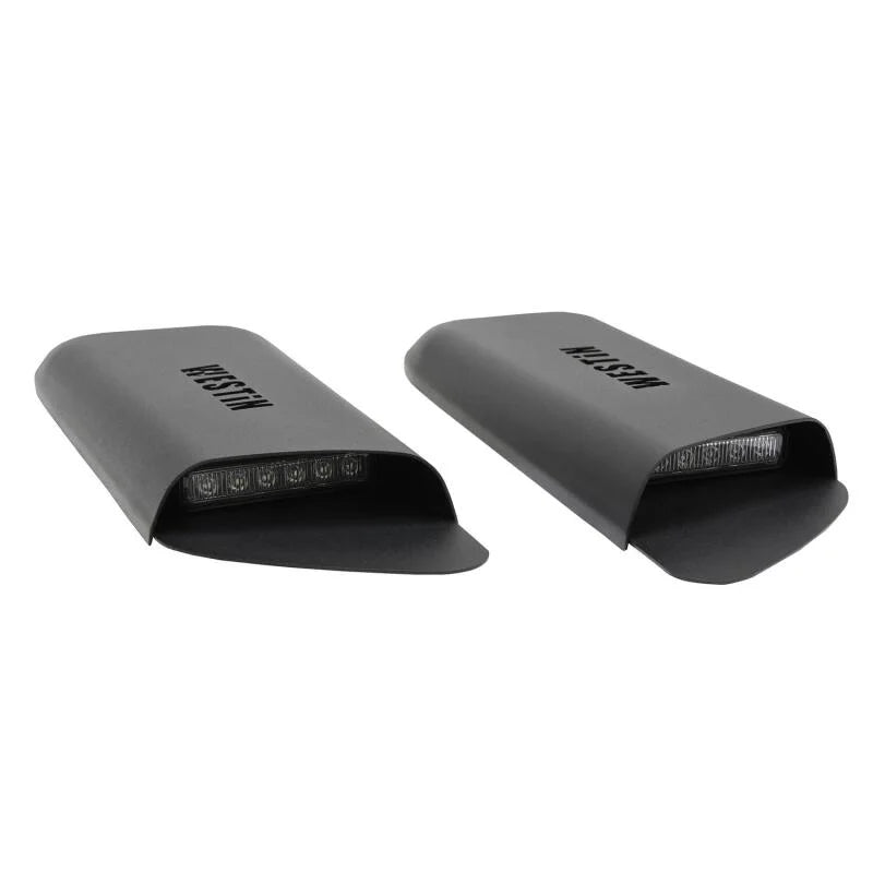 Westin 18-20 Jeep Wrangler JL 2dr LED Hood Scoops - Textured Black - Additional View 9