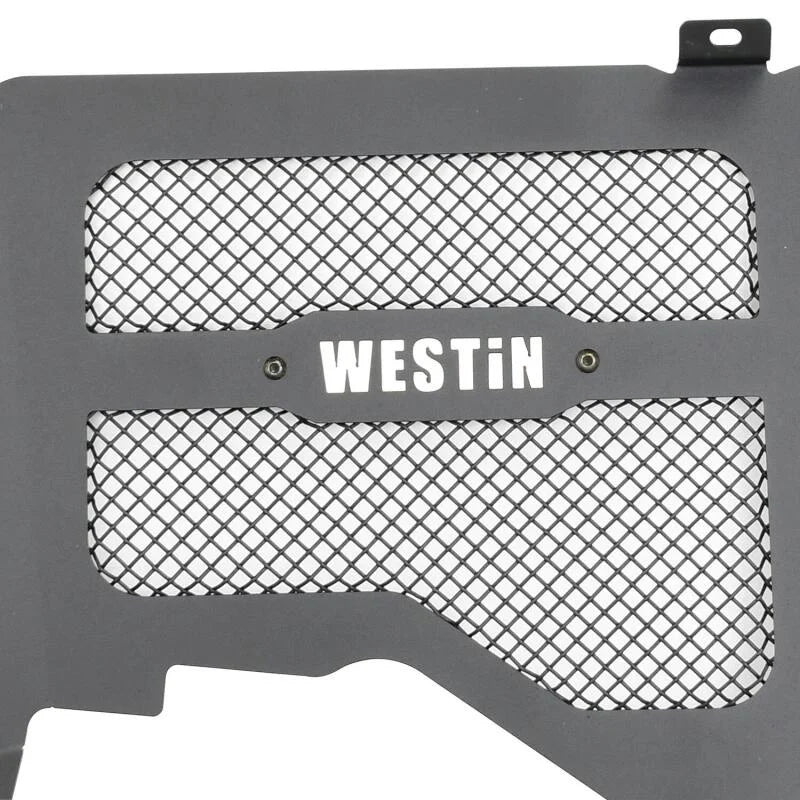 Westin 18-20 Jeep Wrangler JL Inner Fenders - Front - Textured Black - Installation View