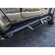 Load image into Gallery viewer, Westin 18-20 Jeep Wrangler JL Unlimited 4DR HDX Drop Nerf Step Bars - Textured Black - Back View