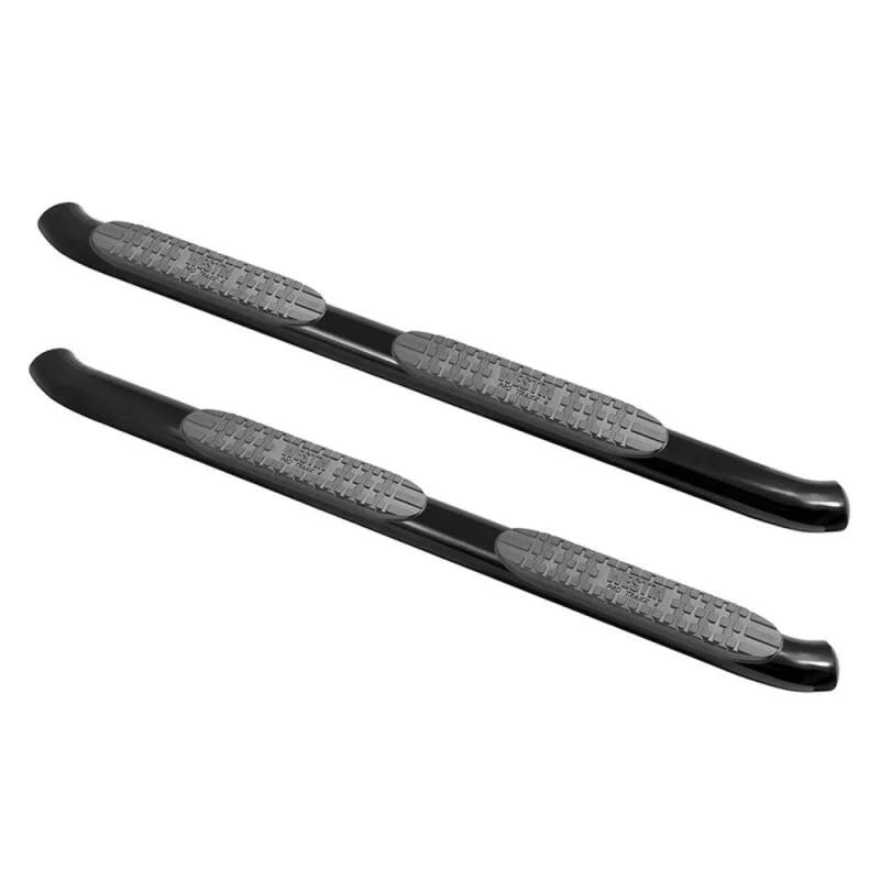 Westin 18-20 Jeep Wrangler JL Unlimited 4DR PRO TRAXX 4 Oval Nerf Step Bars - Textured Black - Side View