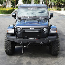 Load image into Gallery viewer, Westin 18-20 Jeep Wrangler JL WJ2 Full Width Front Bumper - Textured Black - Side View