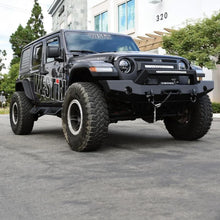 Load image into Gallery viewer, Westin 18-20 Jeep Wrangler WJ2 Full Width Front Bumper w/LED Light Bar Mount Textured Black - Additional View 8