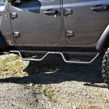 Load image into Gallery viewer, Westin 18-22 Jeep Wrangler JL Unlimited Outlaw Nerf Step Bars - Side View