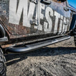 Load image into Gallery viewer, Westin 18-22 Jeep Wrangler JLU 4dr Platinum 4 Oval Nerf Step Bars - Tex. Blk - Side View