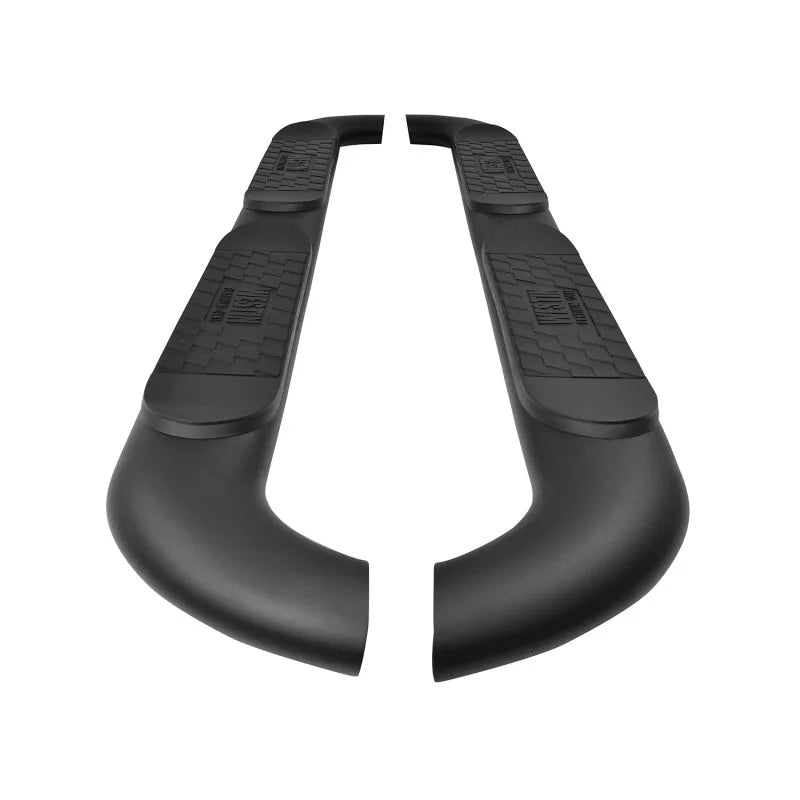 Westin 18-22 Jeep Wrangler JLU 4dr Platinum 4 Oval Nerf Step Bars - Tex. Blk - Additional View 7