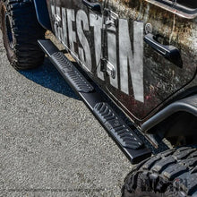 Load image into Gallery viewer, Westin 18-22 Jeep Wrangler JLU 4dr R5 Nerf Step Bars - Tex. Blk - Additional View 5
