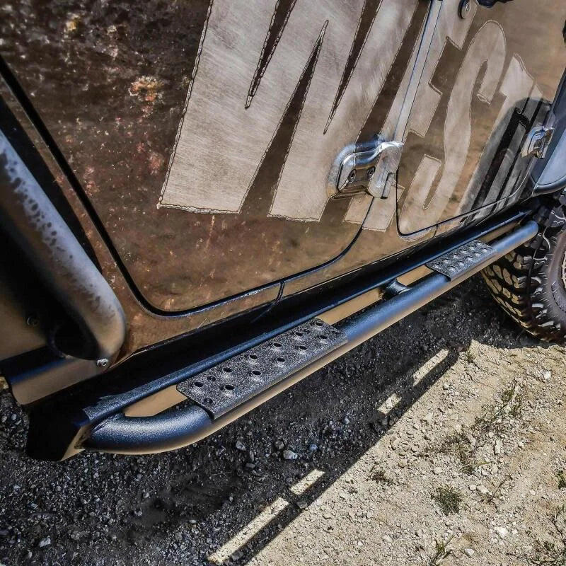 Westin 18-23 Jeep Wrangler JL Unlimited 4dr Rock Slider - Textured Black - Additional View 8