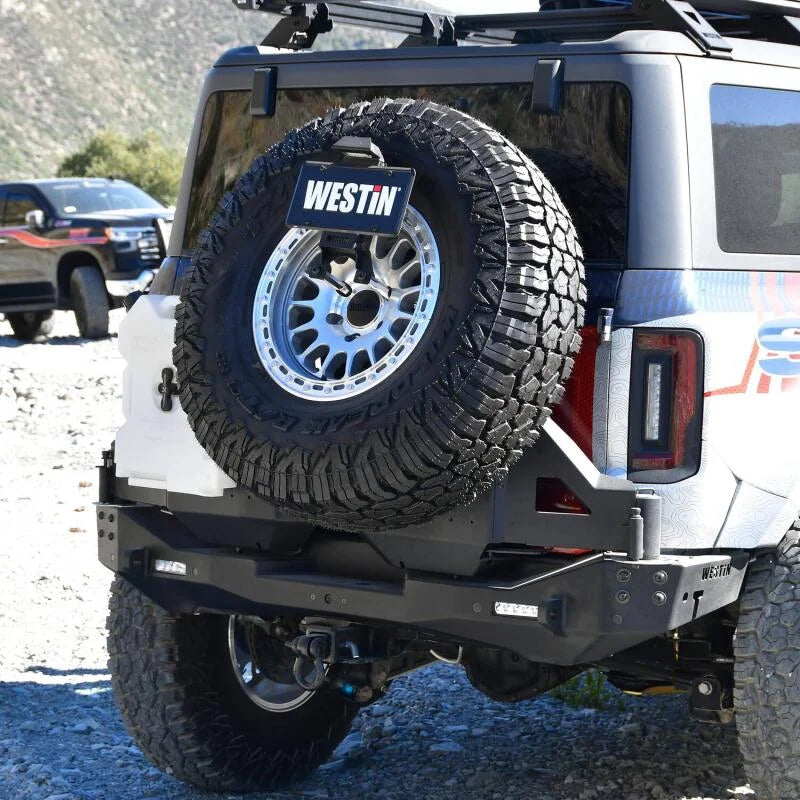Westin 18-25 Wrangler JL Aceessory For XTS Rear - P/S Swingout - Tex. Blk - Installation View
