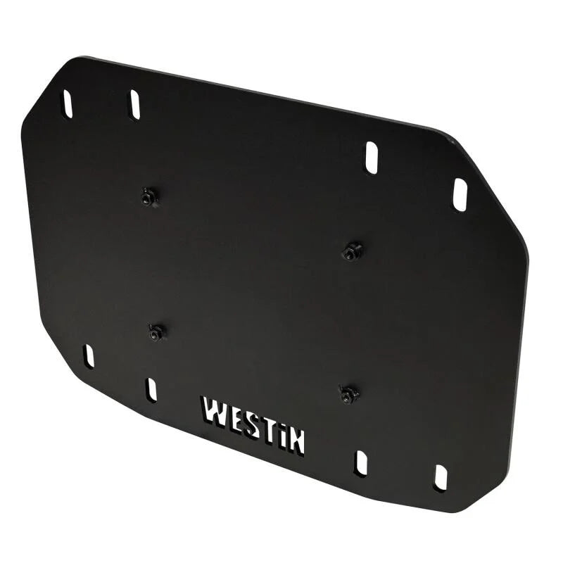 Westin 18-25 Wrangler JL Spare Tire Delete Plate - Tex. Blk - Main Product View