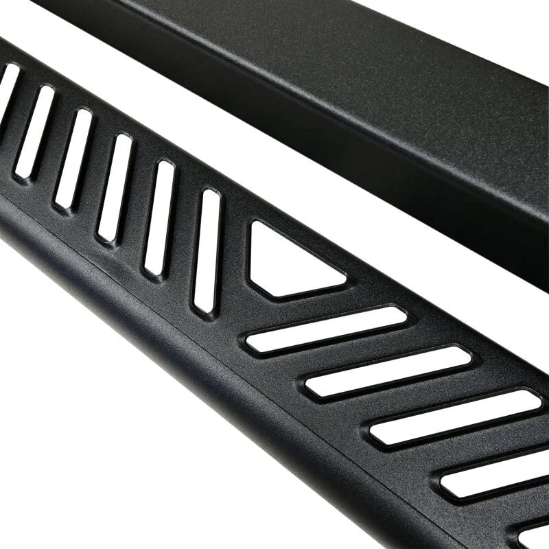 Westin 18-26 Jeep Wrangler 4dr Outlaw Drop Running Boards - Tex. Blk - Installation View