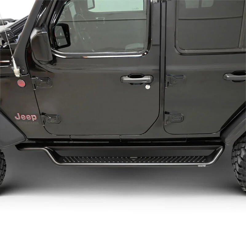 Westin 18-26 Jeep Wrangler 4dr Outlaw Drop Running Boards - Tex. Blk - Additional View 8
