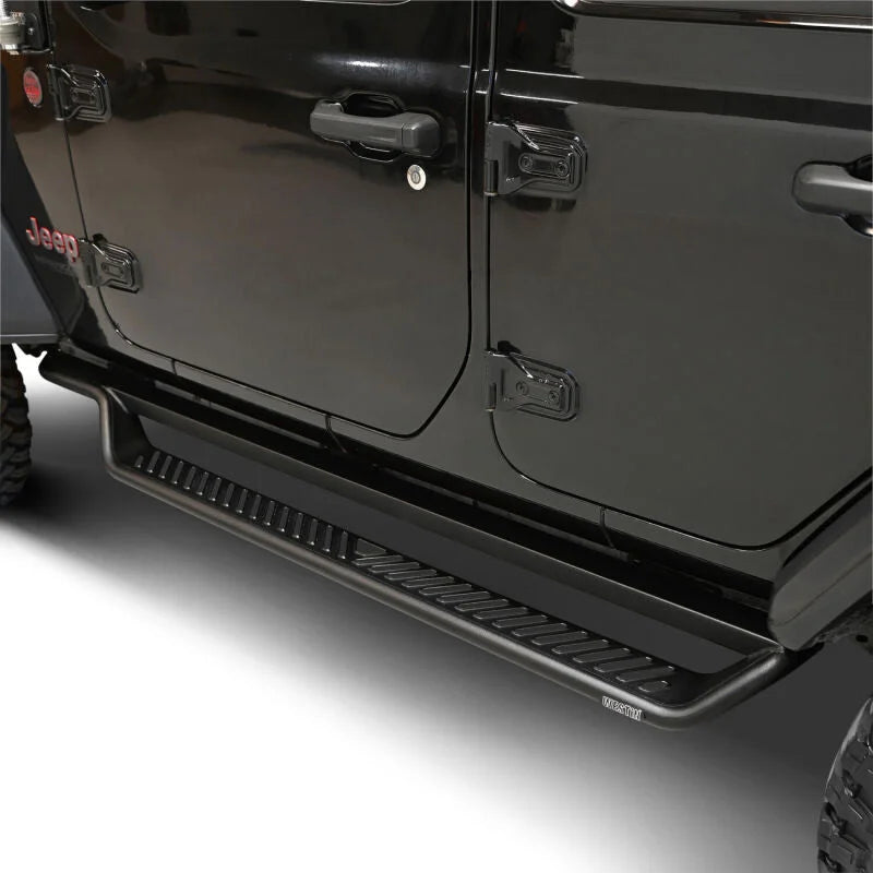 Westin 18-26 Jeep Wrangler 4dr Outlaw Drop Running Boards - Tex. Blk - Additional View 11