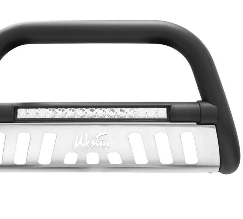 Westin 19-20 Chevrolet Silverado 1500 (Excl. 2019 Silverado LD) Ultimate Bull Bar - Textured Black - Side View