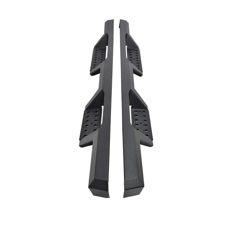 Westin 19-20 Chevrolet Silverado / GMC Sierra 1500 Double Cab HDX Drop Nerf Step Bars - Textured Blk - Side View