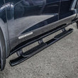 Load image into Gallery viewer, Westin 19-20 Chevrolet Silverado/GMC Sierra 1500 Double Cab PRO TRAXX 5 Oval Nerf Step Bars - Black - Side View