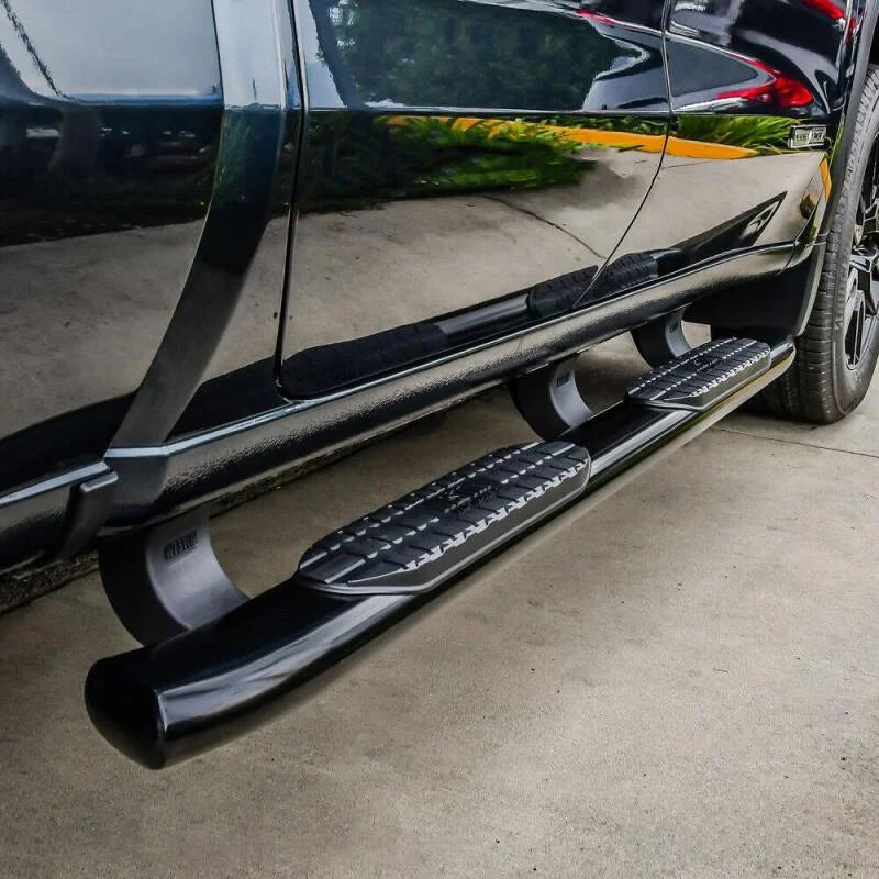 Westin 19-20 Chevrolet Silverado/GMC Sierra 1500 Double Cab PRO TRAXX 5 Oval Nerf Step Bars - Black - Additional View 5
