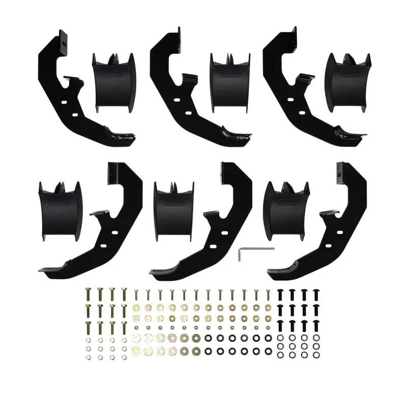 Westin 19-20 Chevrolet Silverado/GMC Sierra 1500 Double Cab PRO TRAXX 5 Oval Nerf Step Bars - Black - Additional View 8