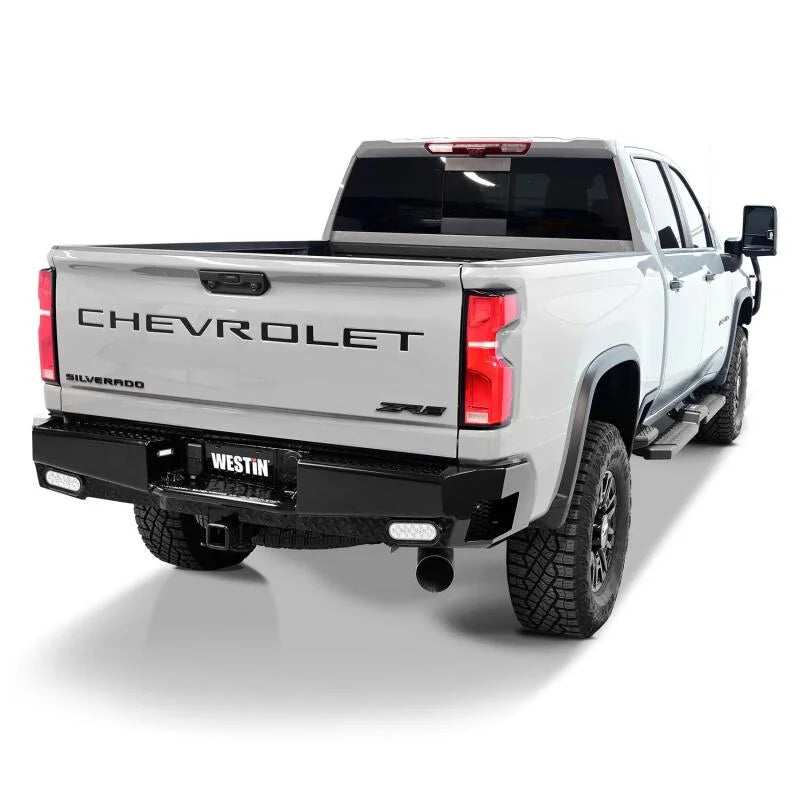 Westin 19-20 Chevy Silverado 1500 HDX Bandit Rear Bumper - Black - Main Product View