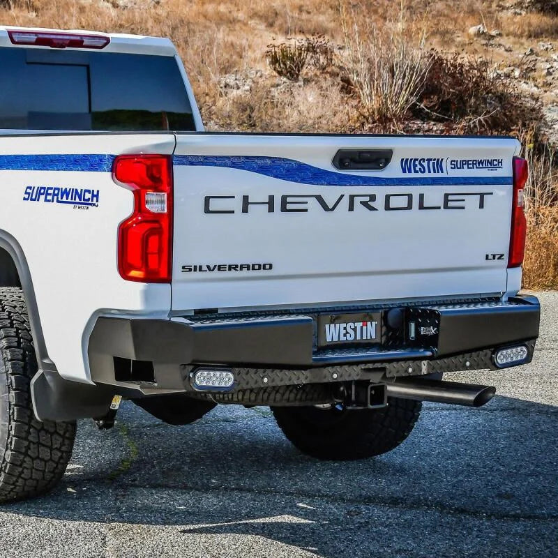Westin 19-20 Chevy Silverado 1500 HDX Bandit Rear Bumper - Black - Additional View 6